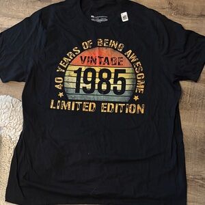 Vintage 1985 Limited Edition Black T-Shirt
